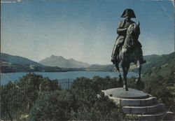 Napoleon Monument, Lake Laffrey and Obiou Massif Postcard