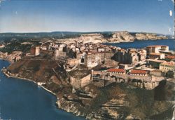 Aerial View of Bonifacio, Corsica Postcard