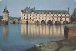 Chateau de Chenonceaux on the Cher River Postcard