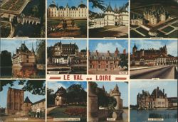 Châteaux of the Loire Valley, France - 12 Views Postcard