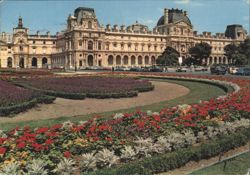 The Louvre and its Gardens, Paris Postcard