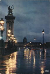 L'Esplanade des Invalides from Pont Alexandre III, Paris Postcard