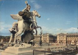 Place de la Concorde, Winged Horse Statue by Coysevox Postcard