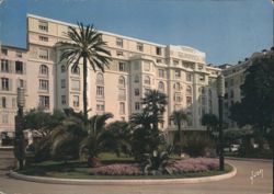 Hotel Majestic with Palm Trees Postcard
