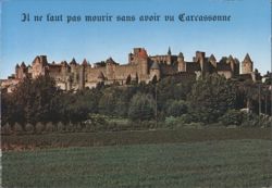 Carcassonne Medieval Fortified City Postcard