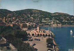 Villefranche-sur-Mer Sea Station and Port Postcard