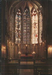 Basilique St Nazaire Sanctuary & Stained Glass, Carcassonne Postcard