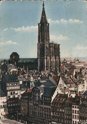 Strasbourg Cathedral and Cityscape Postcard