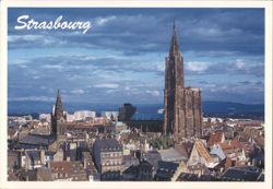 Strasbourg Cathedral Skyline Postcard