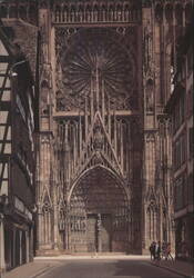 Strasbourg Cathedral West Front (1277-1318) Postcard