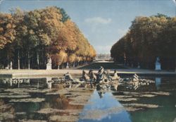 Bassin d'Apollon and Gardens, Versailles Postcard