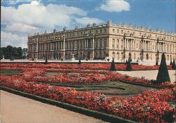 Versailles Palace and Gardens, South Flowerbeds Postcard