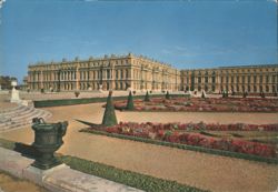 Palace of Versailles, The South Parterre and Flowerbeds Postcard