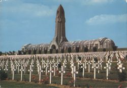 Douaumont Ossuary and Cemetery at Verdun Postcard