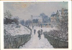 Claude Monet: Boulevard St. Denis, Argenteuil, In Winter Postcard