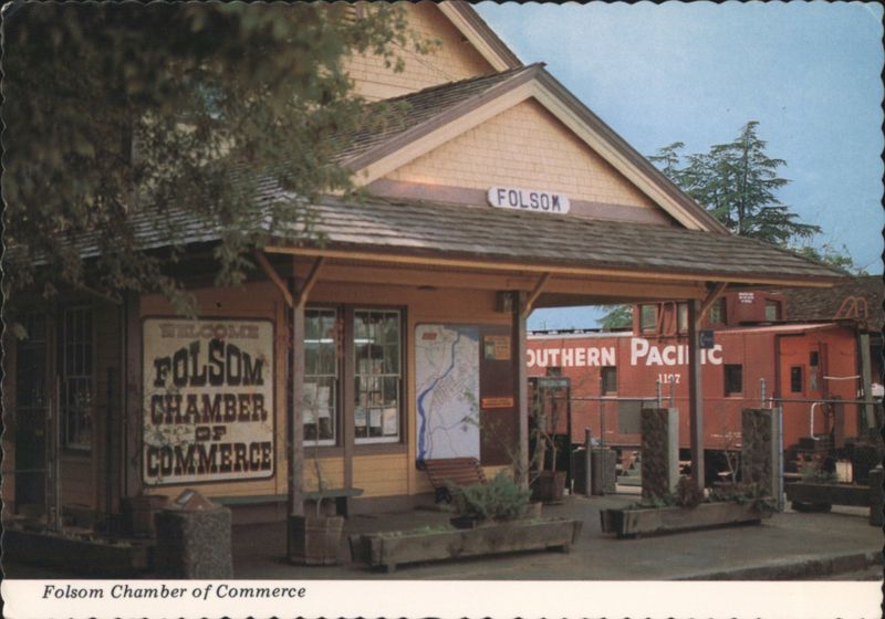 Folsom Chamber of Commerce at Old Southern Pacific Depot California