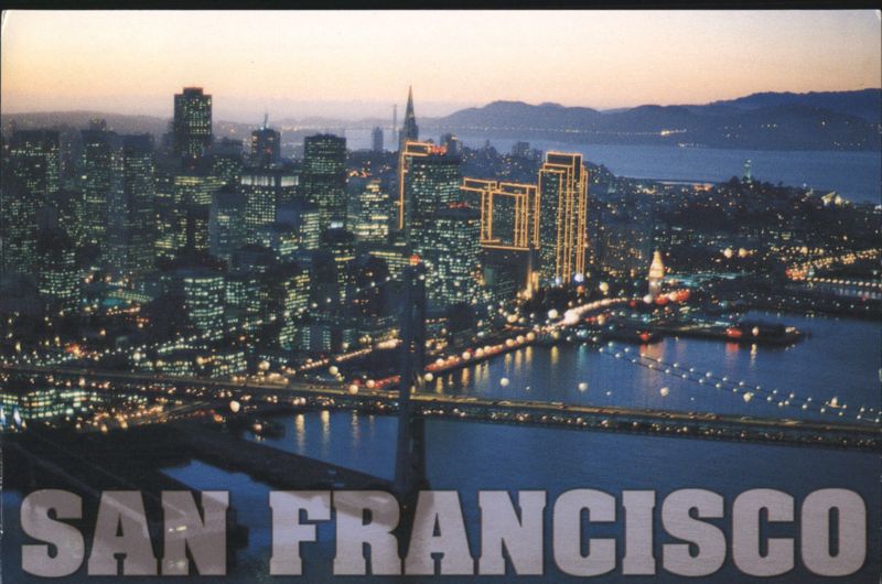 San Francisco at Dusk with Bay Bridge California Andrew McKinney