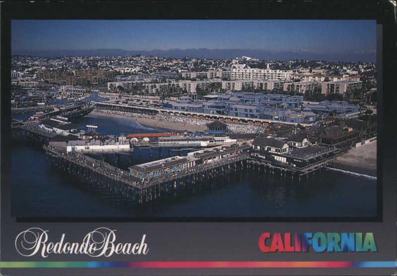 Aerial View of Redondo Beach Pier and City California