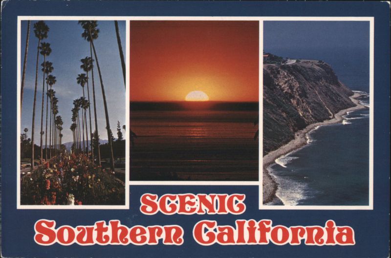 Scenic Southern California: Palms, Sunset, Coastline Los Angeles