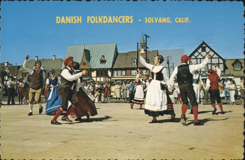 Danish Folkdancers in Solvang, California