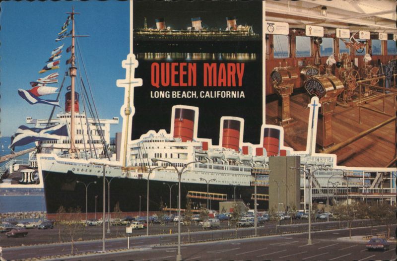 QUEEN MARY Ocean Liner at Long Beach, California