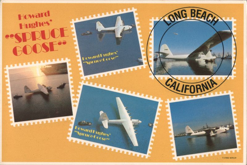 Howard Hughes' Spruce Goose Commemorative Stamps, Long Beach California