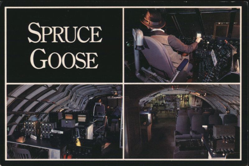 Spruce Goose Aircraft Interior & Cockpit Views Long Beach California