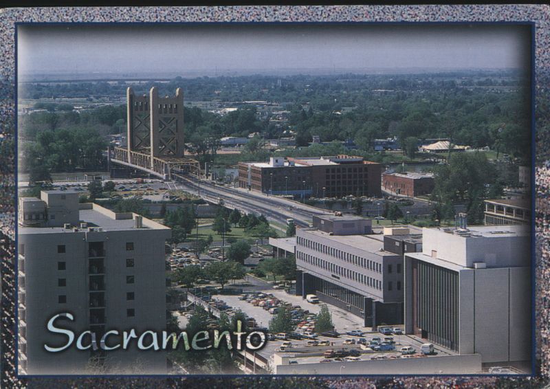Sacramento Skyline and Tower Bridge California James Blank
