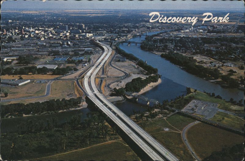 Discovery Park, Sacramento with American & Sacramento Rivers California