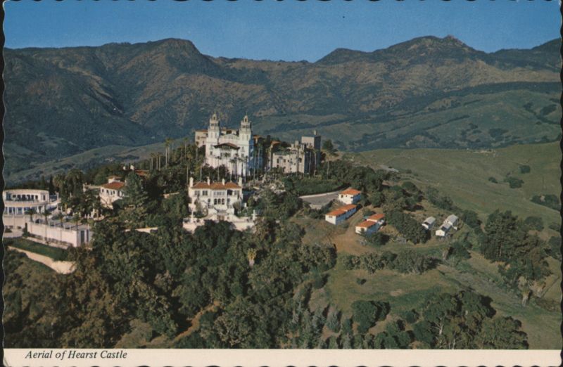 Aerial View of Hearst Castle California