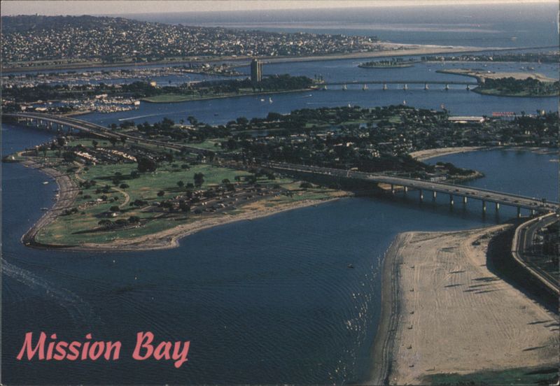 Aerial View of Mission Bay San Diego California James Blank