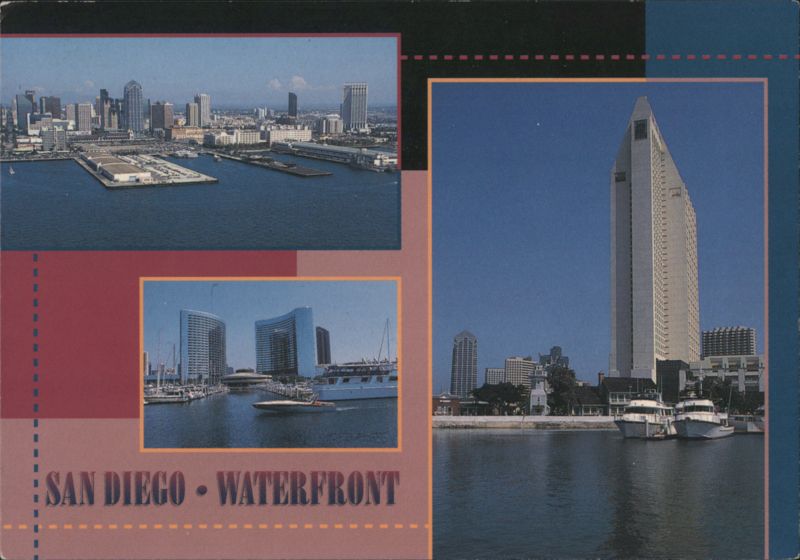 San Diego Waterfront with City Skyline Views California