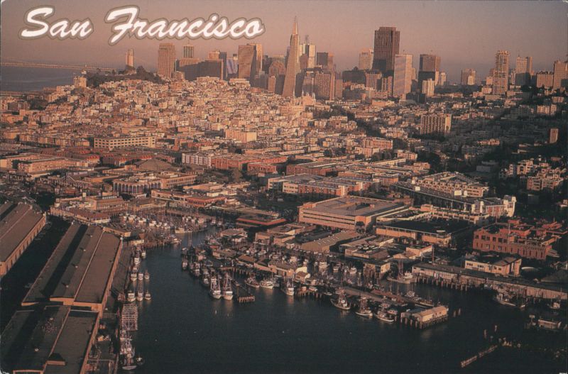 Aerial View of Fisherman's Wharf, San Francisco California
