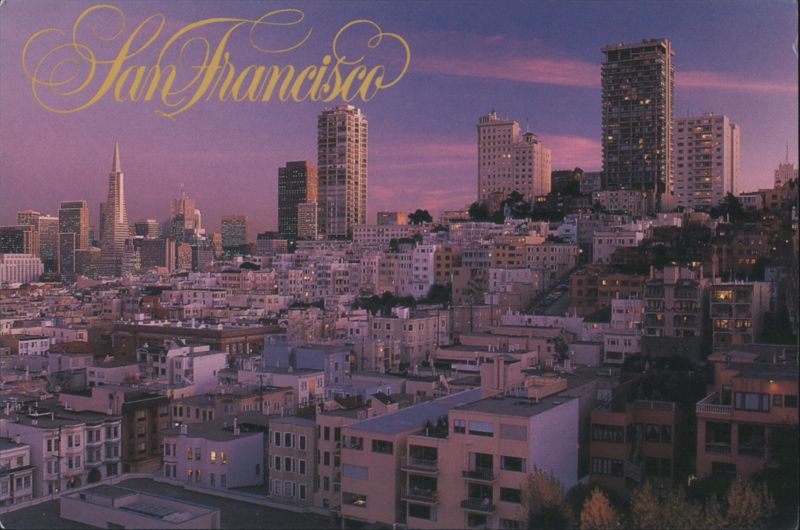 San Francisco City Skyline at Dusk California Ken Glaser Jr.