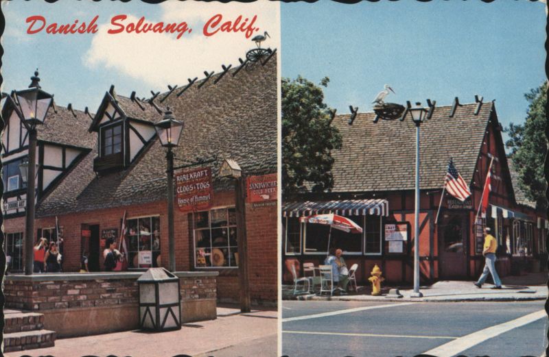 Danish Architecture and Shops with Storks, Solvang, CA California