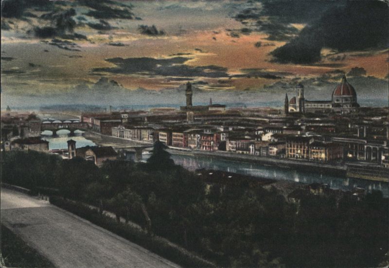 Florence City of Enchantment at Twilight Italy