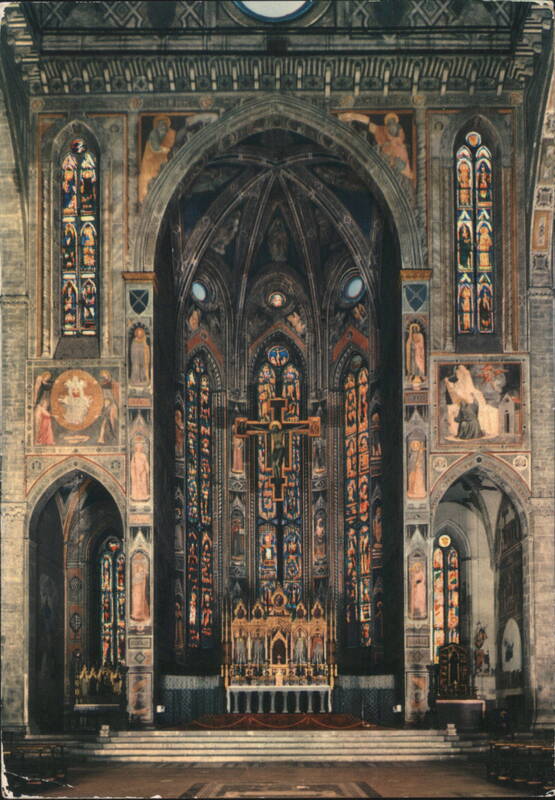 Basilica di Santa Croce Interior, Florence Italy