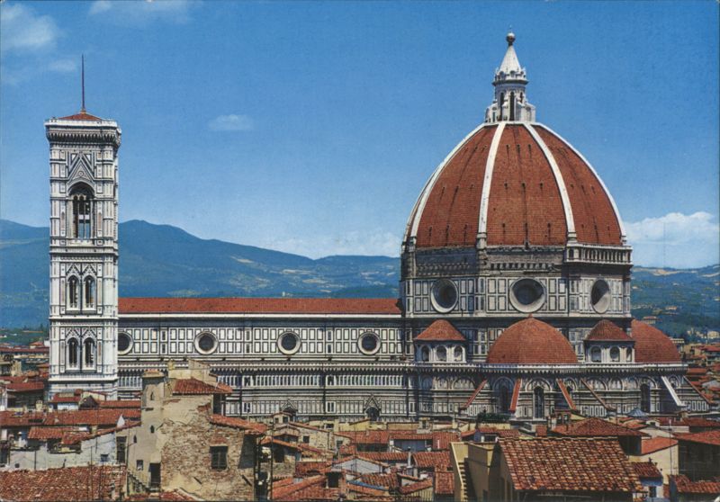 Florence Cathedral (Duomo) viewed from Palazzo Vecchio Italy