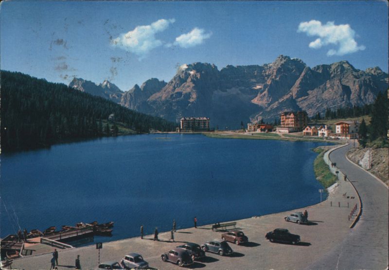 Lago di Misurina and Grand Hotel Misurina, Dolomites Italy