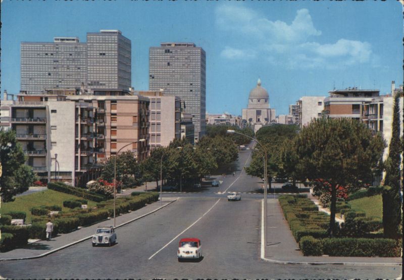Panorama of EUR District, Rome Italy