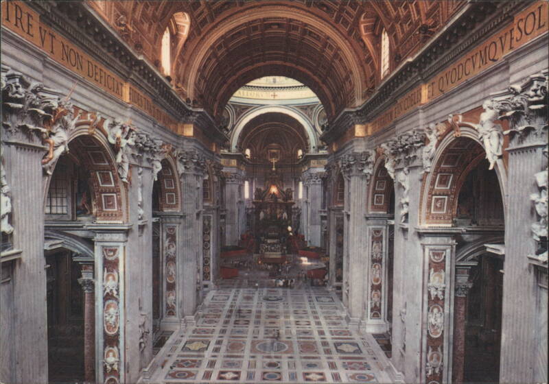 St. Peter's Church Interior Vatican City Italy