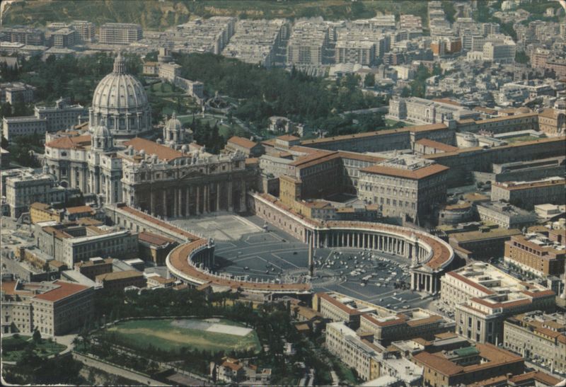 Aerial View of St. Peter's Basilica and Square, Vatican City