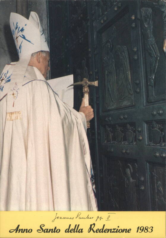 Pope John Paul II Opening the Holy Door, Anno Santo 1983