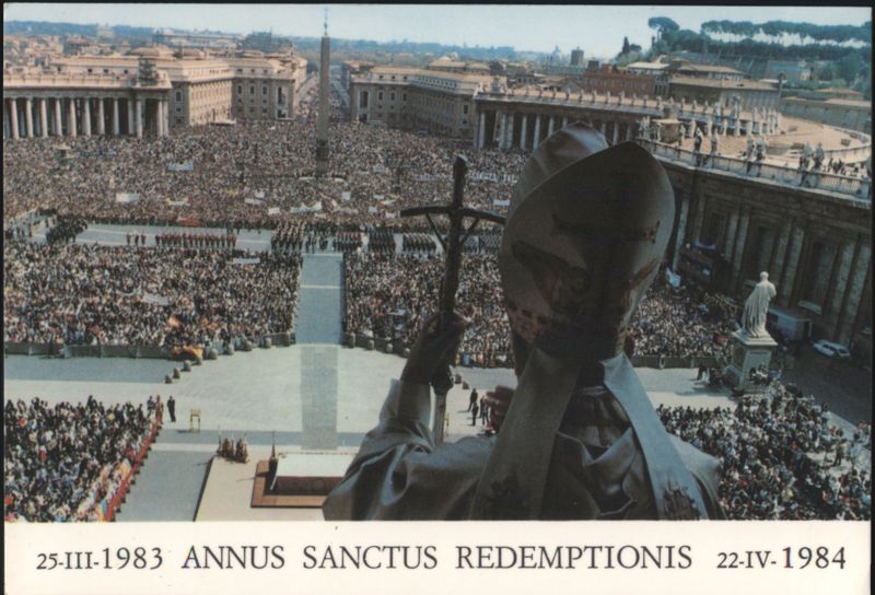 Pope John Paul II, St. Peter's Square, Holy Year 1983-1984 Vatican City