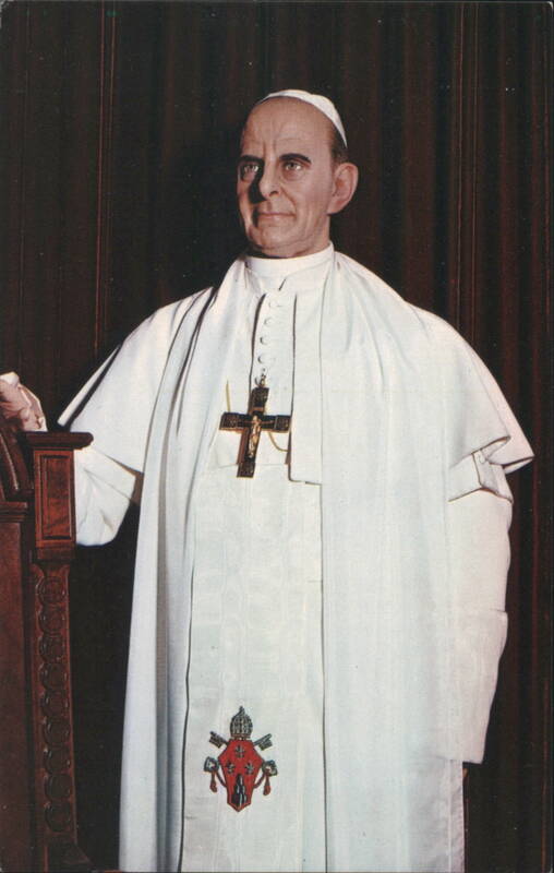 Pope Paul VI Wax Figure at Ville Marie Wax Museum Josephine TUSSAUD
