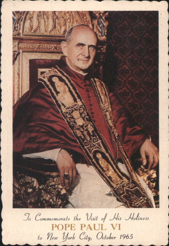 Pope Paul VI Visit to New York City, October 1965