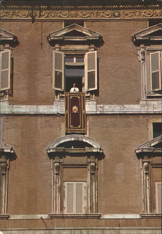 Pope Paul VI Sunday Blessing from Papal Apartments Vatican City