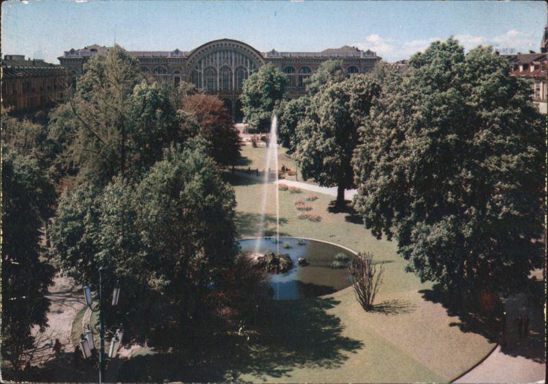 Gardens of Porta Nuova Station, Turin Italy