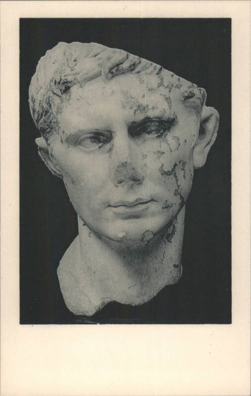 Head of Augustus, Graeco-Roman Marble Boston Massachusetts