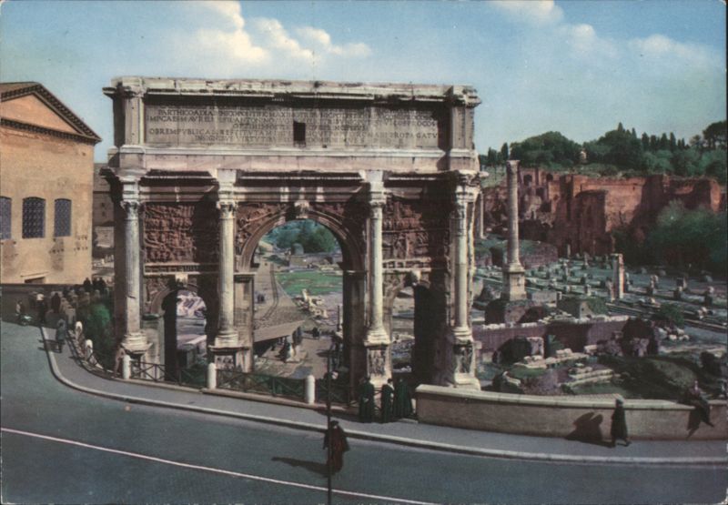 Arch of Septimius Severus, Roman Forum Rome Italy